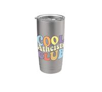 Cool Atheists Club Science Crew Oculto Anti Religión Vaso térmico de acero inoxidable de doble pared