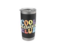 Cool Atheists Club Science Crew Oculto Anti Religión Vaso térmico de acero inoxidable de doble pared