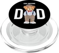 Cool Awesome Dad Teddy Bear Illustration Graphic Designs PopSockets PopGrip para MagSafe