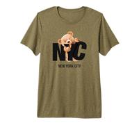 Cool Awesome New York City NYC Teddy Bear Novelty Graphic Camiseta Premium