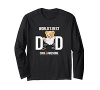 Cool Awesome World'S Best Dad Ever, Dad Teddy Bear Graphic Manga Larga