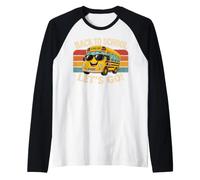 Cool Back to School Bus Ready for New Year Camiseta Manga Raglan