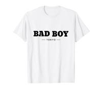 Cool Bad Boy Tokyo Illustration Novelty Graphic Designs Camiseta gráfica económica, Hombre, Blanco, L