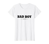 Cool Bad Boy Tokyo Illustration Novelty Graphic Designs Camiseta gráfica económica, Mujer, Blanco, XS