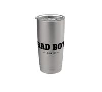 Cool Bad Boy Tokyo Illustration Novelty Graphic Designs Vaso térmico de acero inoxidable de doble pared
