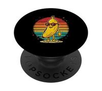 Cool Banana con Gafas de Sol Retro Sunset Graphic 80s Y2K PopSockets PopGrip Adhesivo