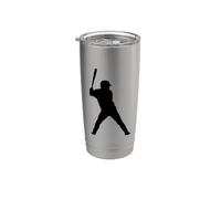 Cool Baseball Player Tee shirts, Baseball Graphic Design Vaso térmico de acero inoxidable de doble pared
