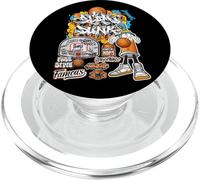 Cool Basketball Graffiti Style Illustration Graphic Designs PopSockets PopGrip para MagSafe