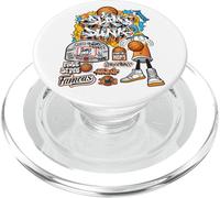 Cool Basketball Graffiti Style Ilustración Diseños Gráficos PopSockets PopGrip para MagSafe