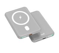 Cool Batería Externa Universal MAGNÉTICA Power Bank Qi 5000 mAh Gris