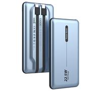 Cool Batería Externa Universal Power Bank 10.000mAh PD 22.5W (2 Cables) Azul