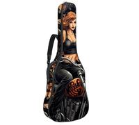 Cool Beauty - Bolsa para guitarra acústica de motocicleta de 30, 41 y 42 pulgadas, con correa ajustable para el hombro, bolsa para guitarra con colgador trasero, adecuada para guitarras eléctricas,
