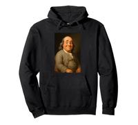 Cool Benjamin Franklin Cartoon Illustration Graphic Designs Sudadera con Capucha