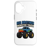 Cool Big Brother Monster Truck Family Matching Outfit Carcasa para iPhone 16