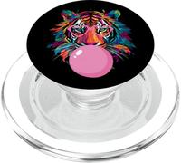Cool Big Tiger Bubble Gum Coloring Gafas Mamá Mujeres Amante PopSockets PopGrip para MagSafe