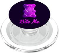 Cool Bite Me Colorful Gummy Bear Candy Illustration Graphic PopSockets PopGrip para MagSafe
