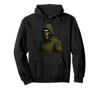 Cool Black Army Soldier in Gaming Mission Fighting Graphic Sudadera con Capucha