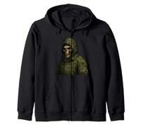 Cool Black Army Soldier in Gaming Mission Fighting Graphic Sudadera con Capucha