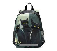 Cool Black Cats Mochila para niños y niñas, mochila de viaje pequeña para niños pequeños de 3 a 6 años, mediana