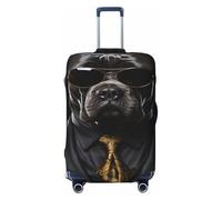 Cool Black Dog in Sunglasses - Traje de negocios elástico para equipaje de viaje, a prueba de polvo, resistente a los arañazos, protector de maleta de 22 a 24 pulgadas
