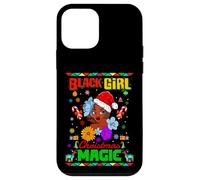 Cool Black Girl Christmas Magic Illustration Graphic Designs Carcasa para iPhone 12 Mini