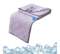 Cool Blanket, Cooling Blanket for Hot Flashes, Polyester Breathable Moisture Wicking Lightweight Soft Comforter for Dorm Room, Sofa, Couch, Meditation, Child, Women, Men, Versatile Use, 200x230x3cm