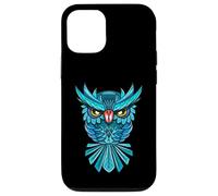 Cool Blue Halloween Night Owl Illustration Graphic Design Carcasa para iPhone 12/12 Pro