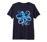 Cool Blue Octopus Sea Ocean Lover,Tentacles Octopus Lover Camiseta Premium