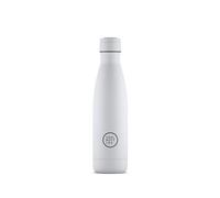 Cool Bottles Botella de Agua Acero Inoxidable 500 ml Mono White