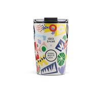 Cool Bottles - Termo Café, Vaso Térmico de Acero Inoxidable, Taza de Café - Bebidas Frías 10 horas y Calientes 5 horas - Tapa Hermética, Libre de BPA - Electric Garden, 330 ml