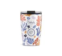 Cool Bottles - Termo Café, Vaso Térmico de Acero Inoxidable, Taza de Café - Bebidas Frías 10 horas y Calientes 5 horas - Tapa Hermética, Libre de BPA - Diversión Submarina, 330 ml