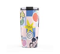 Cool Bottles - Termo Café, Vaso Térmico de Acero Inoxidable, Taza de Café - Bebidas Frías 10 horas y Calientes 5 horas - Tapa Hermética, Libre de BPA - Sticker Fever x Nebula, 550 ml