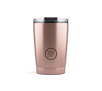 Cool Bottles - Tumbler - Vaso Térmico de Acero Inoxidable - 330 ml - Metallic Rose - Taza de Café - Altura 14 cm - Bebidas Frías 10 horas y Calientes 5 horas - Tapa Hermética - Libre de BPA