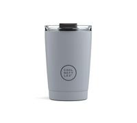 Cool Bottles - Tumbler - Vaso Térmico de Acero Inoxidable - 330 ml - Pastel Grey - Taza de Café - Altura 14 cm - Bebidas Frías 10 horas y Calientes 5 horas - Tapa Hermética - Libre de BPA