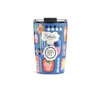Cool Bottles - Tumbler - Vaso Térmico de Acero Inoxidable - 330 ml - Patch Zone x Nebula - Taza de Café - Altura 14 cm - Bebidas Frías 10 horas y Calientes 5 horas - Tapa Hermética - Libre de BPA
