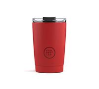 Cool Bottles - Tumbler - Vaso Térmico de Acero Inoxidable - 330 ml - Vivid Red - Taza de Café - Altura 14 cm - Bebidas Frías 10 horas y Calientes 5 horas - Tapa Hermética - Libre de BPA