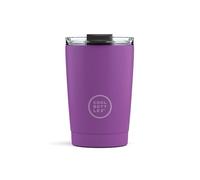 Cool Bottles - Tumbler - Vaso Térmico de Acero Inoxidable - 330 ml - Vivid Violet - Taza de Café - Altura 14 cm - Bebidas Frías 10 horas y Calientes 5 horas - Tapa Hermética - Libre de BPA