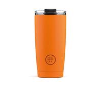 Cool Bottles - Tumbler - Vaso Térmico de Acero Inoxidable - 550 ml - Vivid Orange - Termo de Café - Tapa a prueba de Fugas - Bebidas frías 10 horas y calientes 5 horas - Acabado Antimanchas