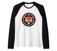 Cool Break The Rules Wild Japanese Tiger Graphic Design Camiseta Manga Raglan
