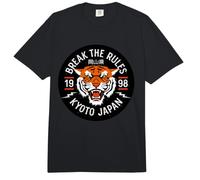 Cool Break The Rules Wild Tiger Kyoto Japan Graphic Design Comfort Colors Adult Heavyweight T-Shirt
