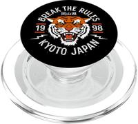 Cool Break The Rules Wild Tiger Kyoto Japan Graphic Design PopSockets PopGrip para MagSafe
