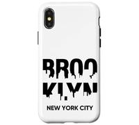 Cool Brooklyn New York City Illustration Graphic Design Carcasa para iPhone X/XS