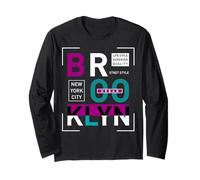 Cool Brooklyn New York City Outfit Fashion Graphic Design Manga Larga