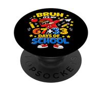 Cool Bruh It's My 67 33 Días De Escuela Dabbing Niños Niños PopSockets PopGrip Adhesivo