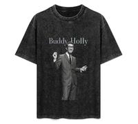 Cool Buddy Holly Mens T-Shirt Black Unisex Top tee S