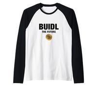 Cool Build Bitcoin Cryptocurrency, Bitcoin Buidl the Future Camiseta Manga Raglan