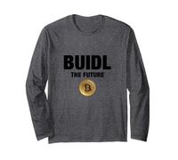 Cool Build Bitcoin Cryptocurrency, Bitcoin Buidl the Future Manga Larga