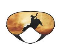Cool Bull Riding - Antifaz para dormir con estampado de equitación, venda nocturna, cubierta suave para sombra de ojos para mujeres y hombres, para viajes, siesta y meditación