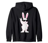 Cool Bunny Rock On Funny Rabbit - Gafas de Sol Sudadera con Capucha