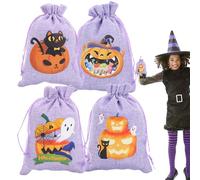 Cool Buongolone Spot - Bolsas De Dulces De Maquillaje, 4 Piezas De Halloween Bodie Bolsas | Festival De Tela No Tejida Tratada Para La Fiesta Del Mensajero BEG, Bolsas De Regalo Paquetes De I